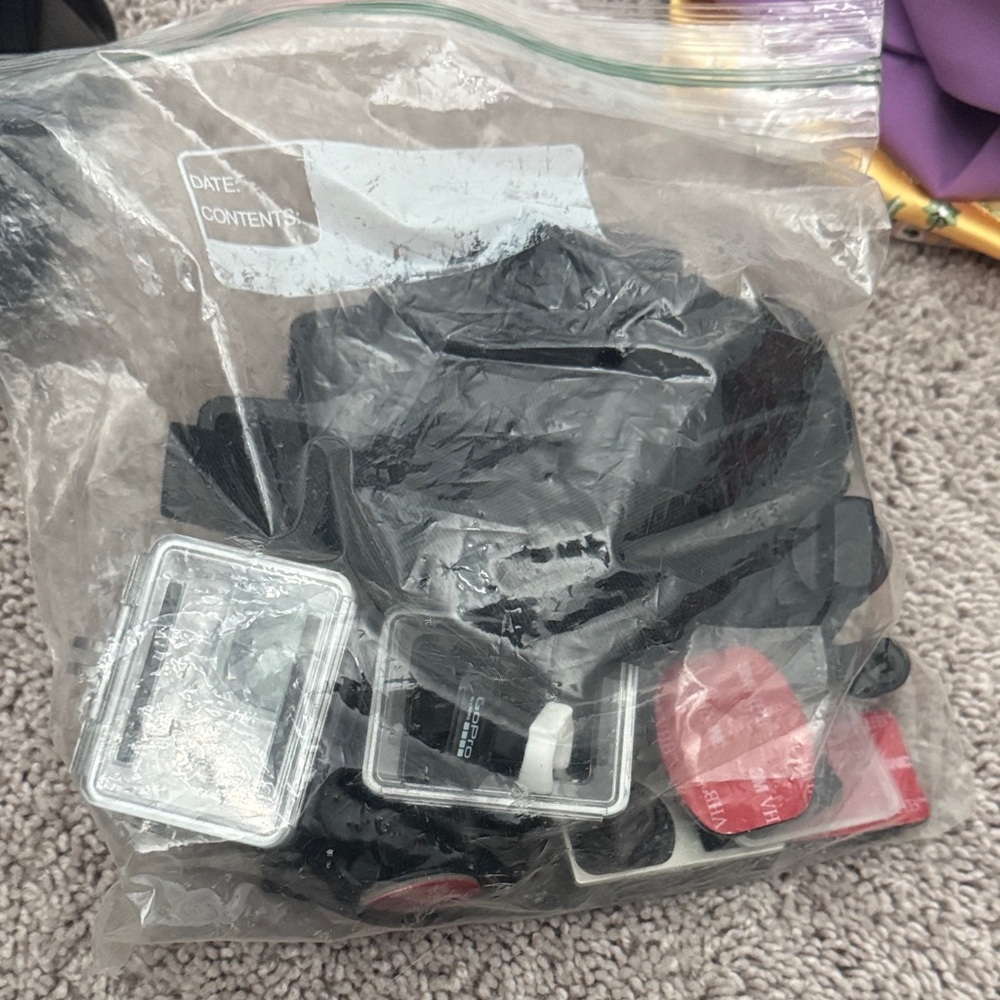 Black and Red Accessories Set